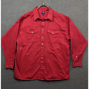 Panhandle Slim Shirt Mens XXL Pearl Snap Western Cowboy Boxy Southwestern Ranch
